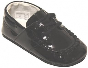 Mocassin Cow Leather w/ Lace-Black Pat
